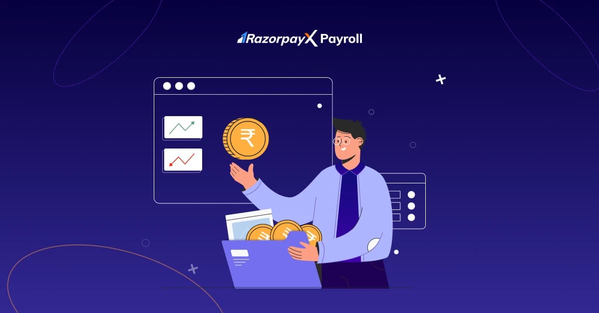 RazorpayX Payroll marketing illustration